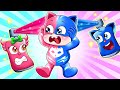 Blue or pink bedroom catboys choice  catnaps life story  pj masks 2d animation