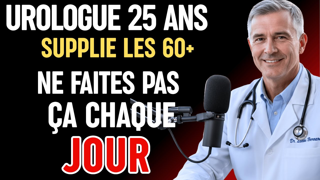 UROLOGUE depuis 25 ans, JE SUPPLIE les HOMMES de 60 ans : cette habitude AGRANDIT votre prostate !
