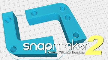 Tilt axis gimbal brackets with Eryone PLA+ on the Snapmaker 2.0 - Live Stream relaxing music