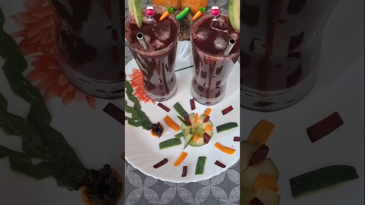 Healthy BCC Juice Beetroot Carrot Cucumber🥕🥒🍷✨️