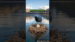 HornedCoot That Builds its Own Island #HornedCoot #birds #nature #wildlife #shorts #birdfacts