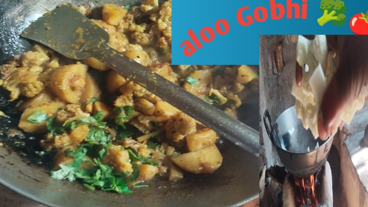 Aloo Gobhi 🥦🍅 naya tarike se banaa rahe hain unko bhi aalu...