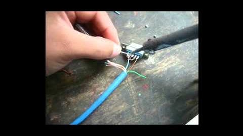 Cable Rs232 null modem with Loop back Handshaking