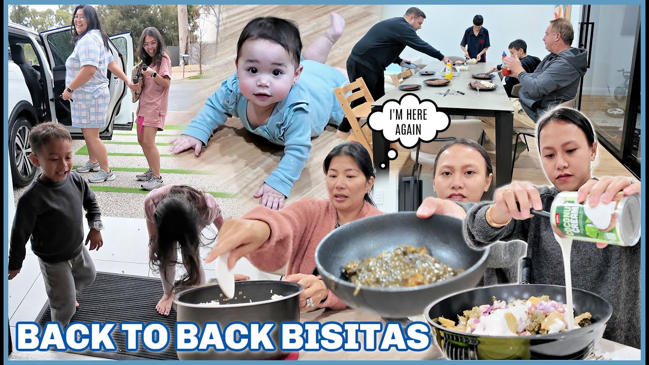 BACK TO BACK ANG MGA BISITA! NAGLUTO NG LAING TURO NG ATING MANAY! ❤️ | rhazevlogs