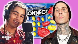 Travis Barker Made 24kGoldn a Pro at Connect 4