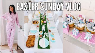 Easter Sunday Vlog | Brunch, Easter Baskets & Table scape