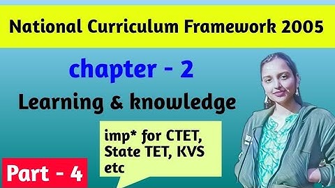 NFC 2005 | chapter - 2 (part- 4) | learning & knowledge