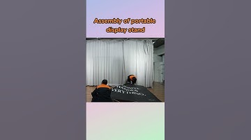 Assembly of portable display stand