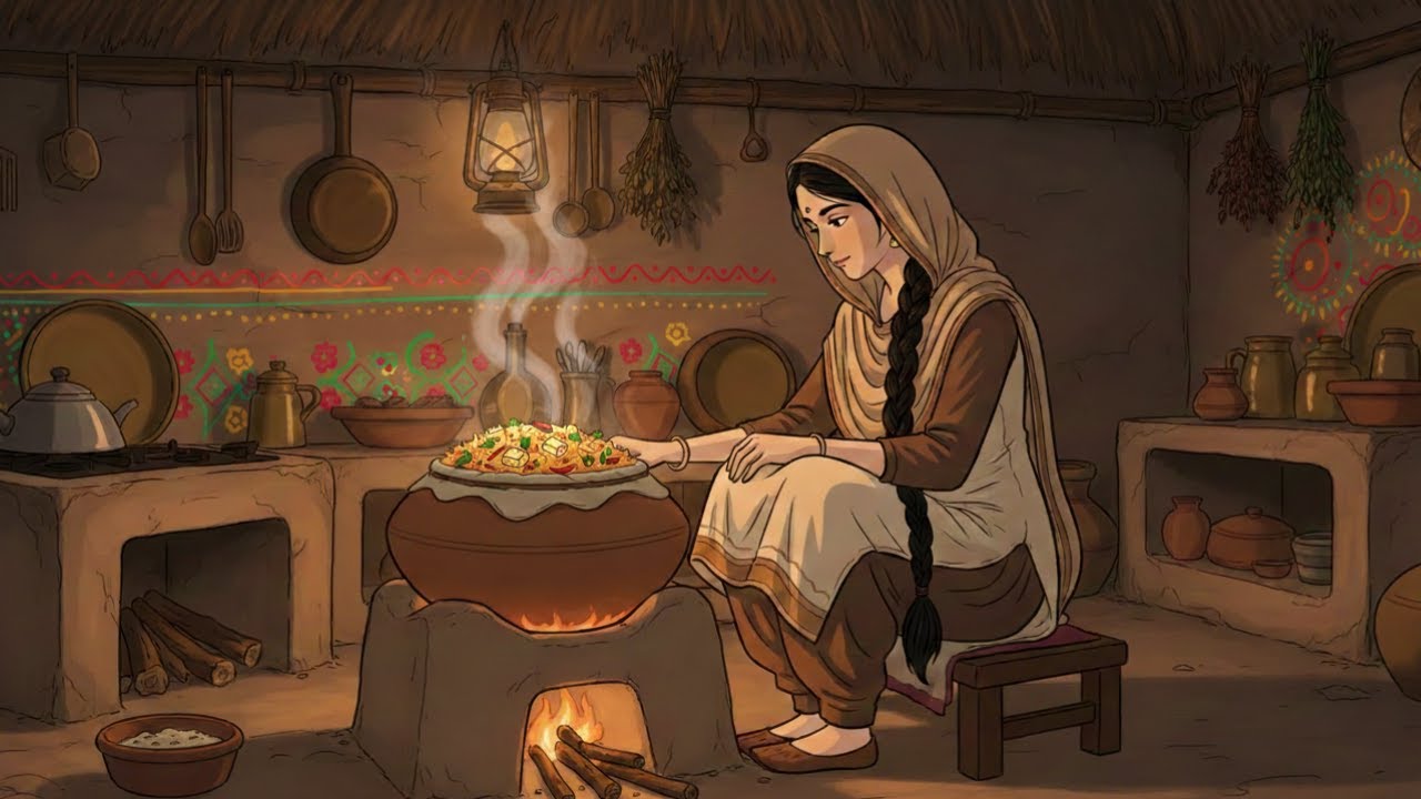 From Sunrise to Sunset || Peaceful Village Life Ghibli Style || Ghibli Style Cozy Life