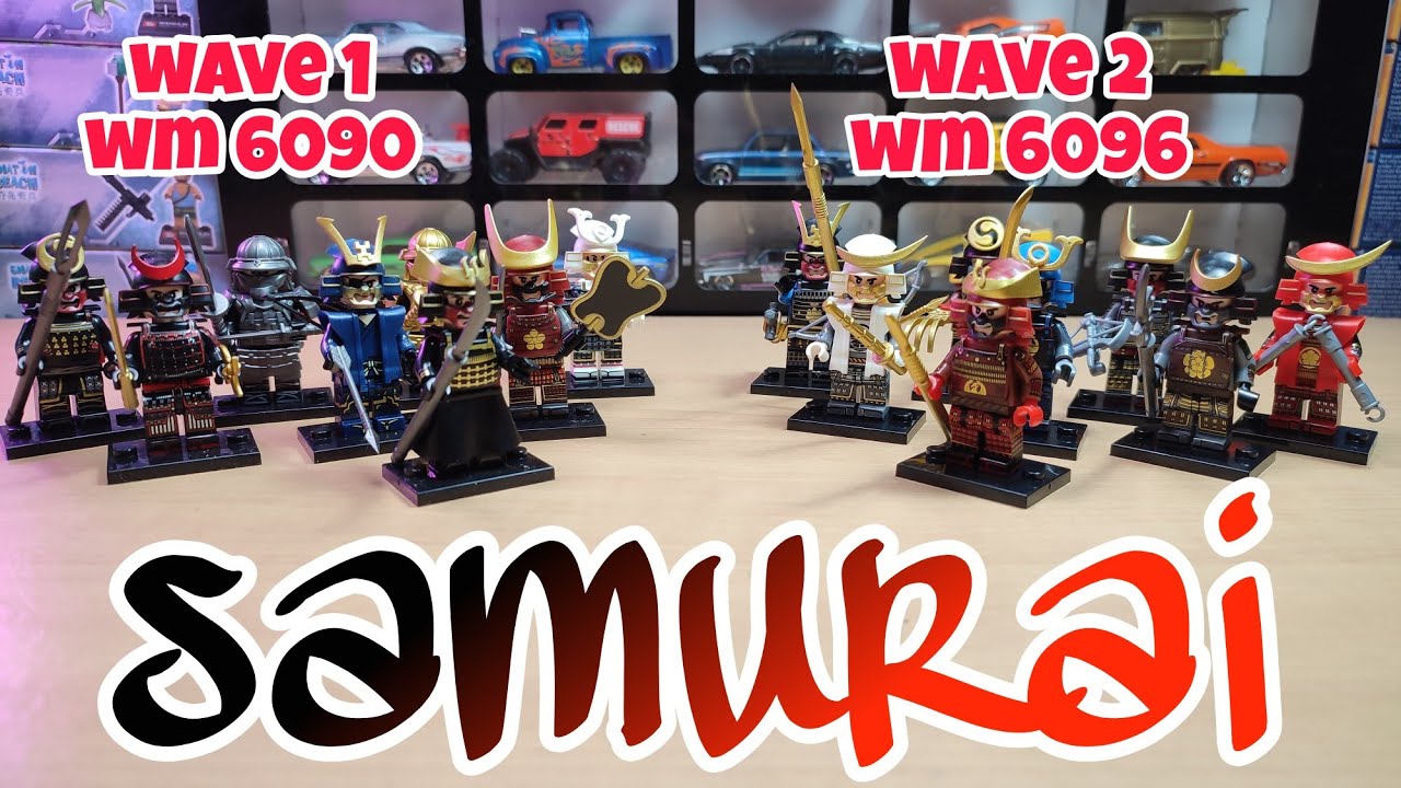 SET LENGKAP MINIFIGURES LEGO BOOTLEG SAMURAI WAVE 1 DAN 2 | WM