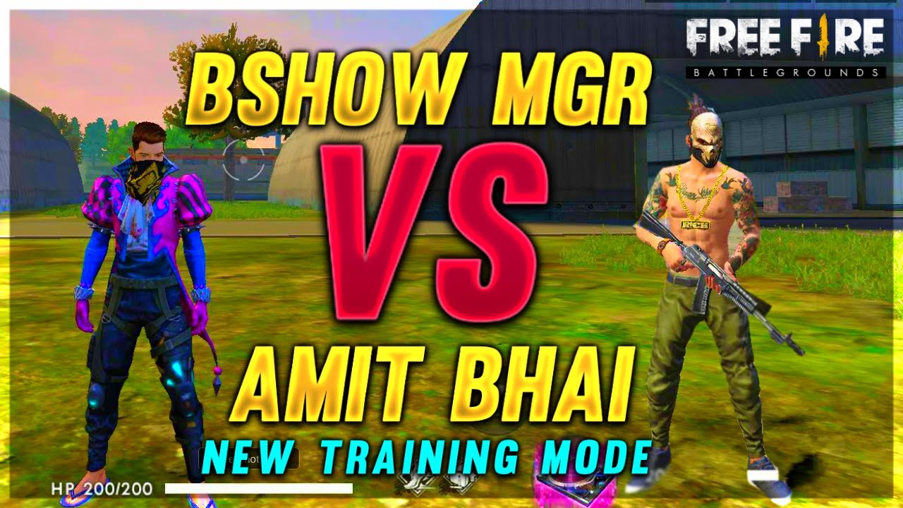 Bshow Mgr Vs Amit Bhai  (Desi Gamers) 1 vs 1 || Free Fire New Advance Server