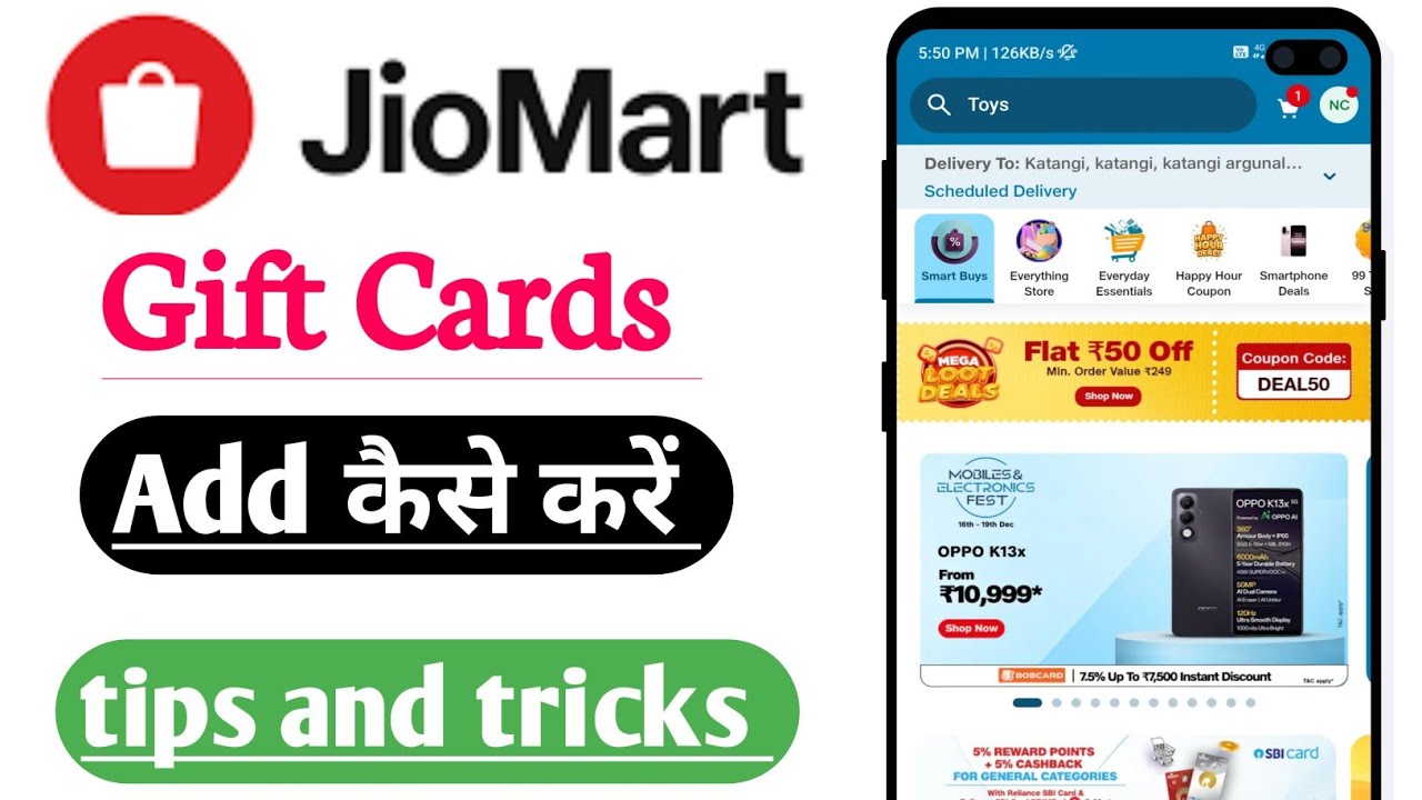 How to Add Gift Card In Jio Mart | Jio Mart Me Gift Card Add Kaise Kare 