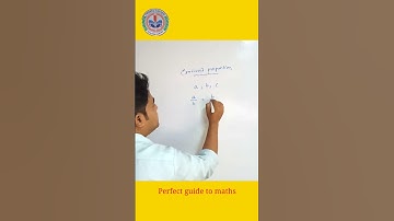 Continued proportion @perfectguidetomaths