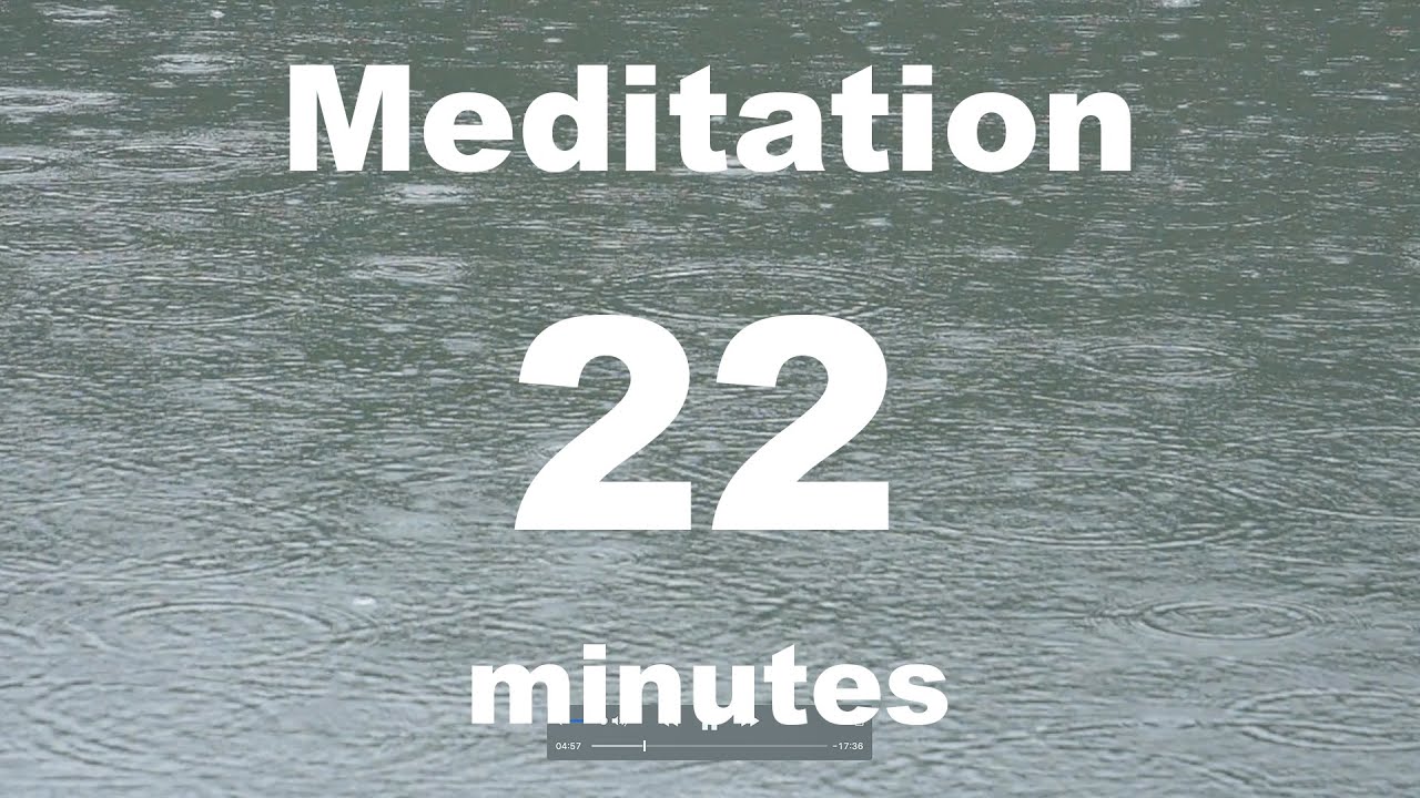 22 Minute Meditation Timer with Gentle Rain Sounds (ASMR Ambience ...