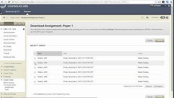 Blackboard download assignment files