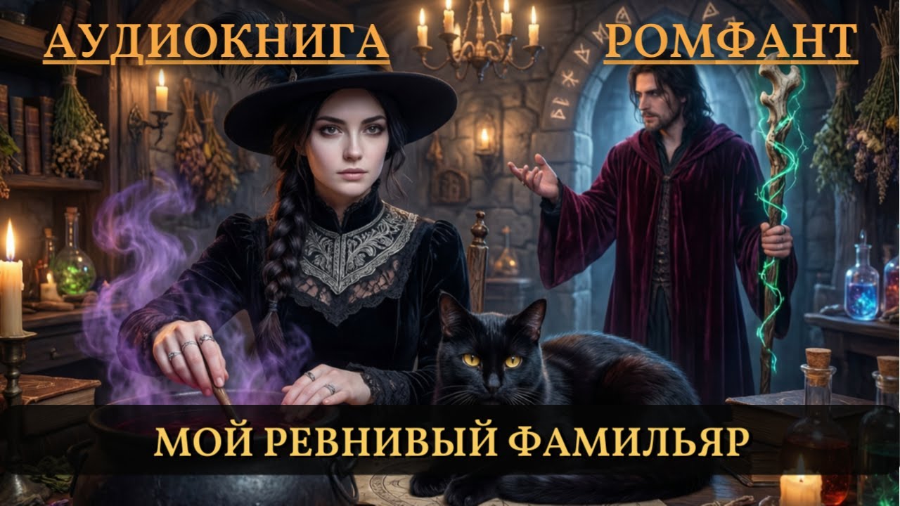 Аудиокнига Любовное Фэнтези "Мой ревнивый фамильяр"