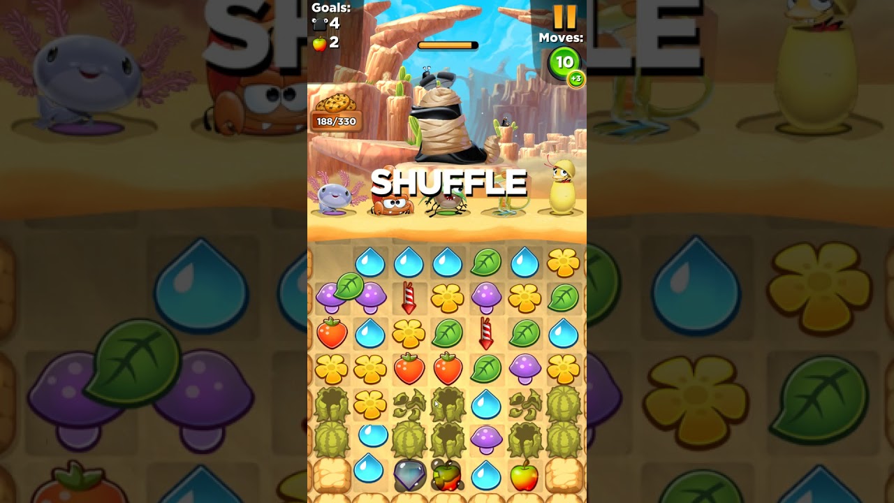 Best Fiends level 77 no boosters