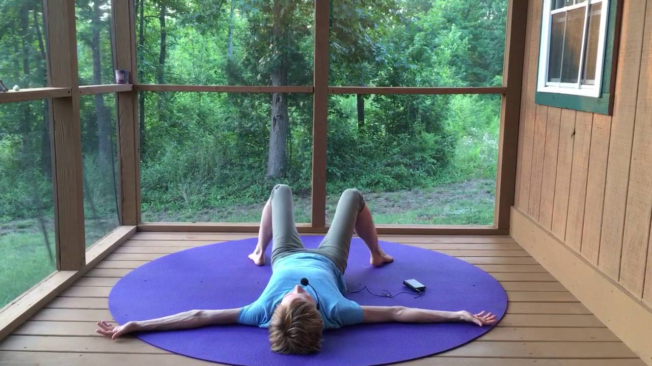 Beginner Yoga Traction Twist (low back stretch) YouTube