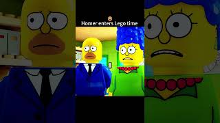 Homer steps into the Lego world 🧱 #thesimpsons #cartoon #usa #homersimpson#shorts #funny