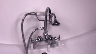 Edwardian Deck mount clawfoot tub faucet