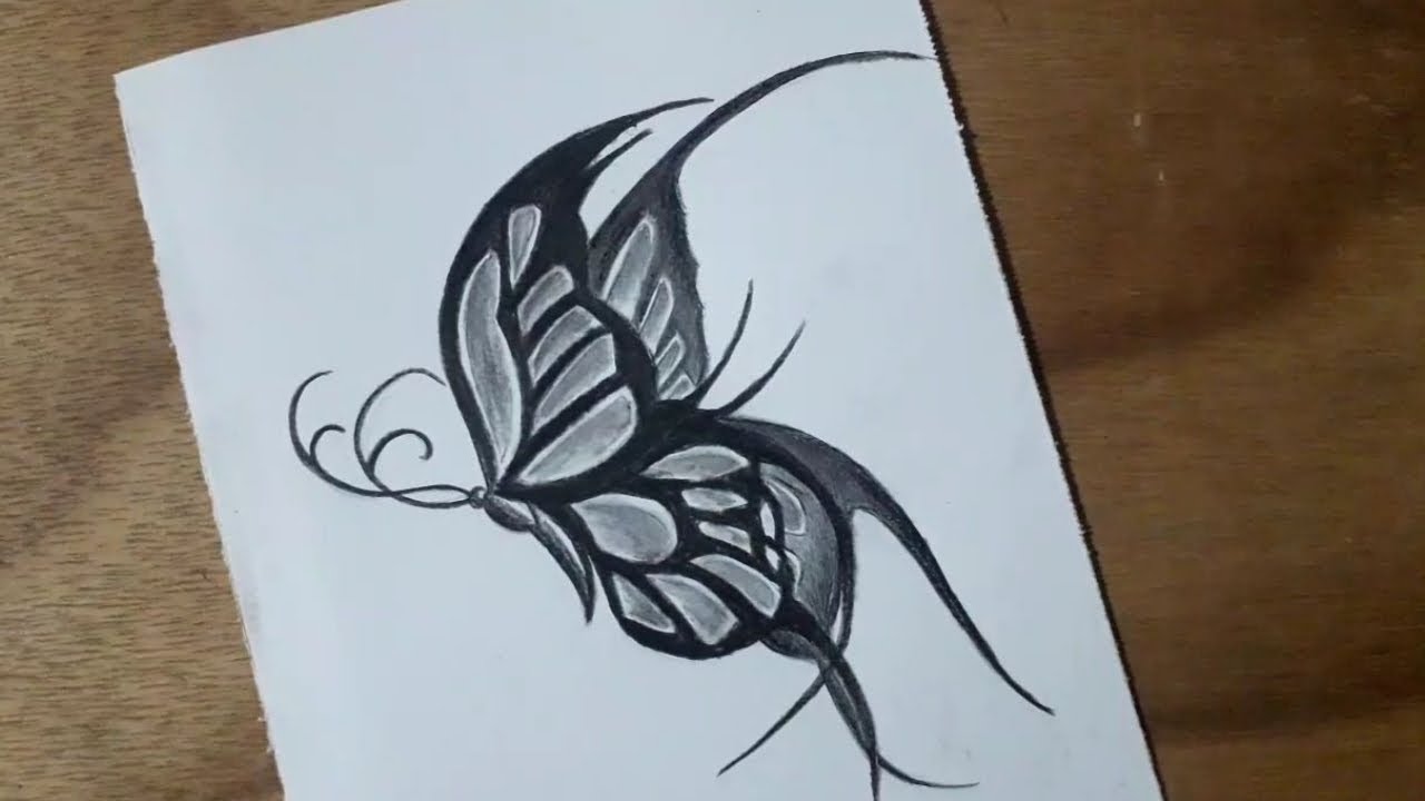 Beautiful Butterfly | Printable coloring worksheet