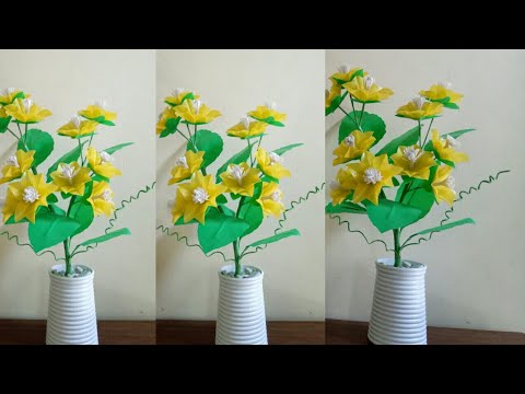 tutorial bunga  kresek  bunga  plastik kerajinan  tangan YouTube