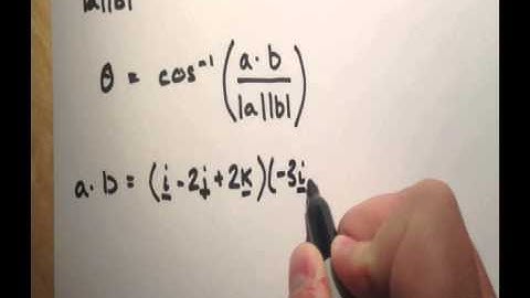 Angle Between Two Vectors using Scalar ( Dot ) Product