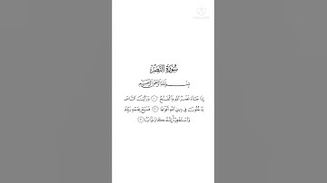 Surah An-Nasr || سورة النصر‎ #hafizabdulmannan