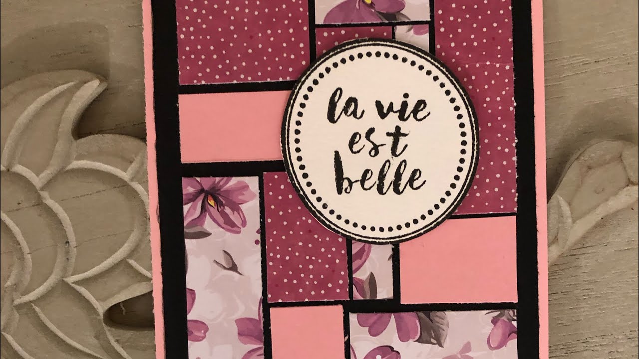 TUTO CARTE AVEC CHUTE DE PAPIER