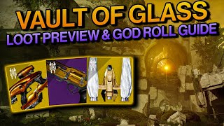 Destiny 2: VAULT OF GLASS Loot Preview & GOD ROLL GUIDE! - Armor, Weapons, & Raid Exotic! (Splicer)