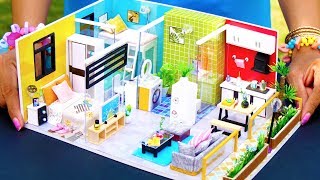 Today, i show 5 diy miniature doll house rooms: two bedrooms with bunk
bed, a kitchen, living room and bathroom toilet. how to make adorable
min...