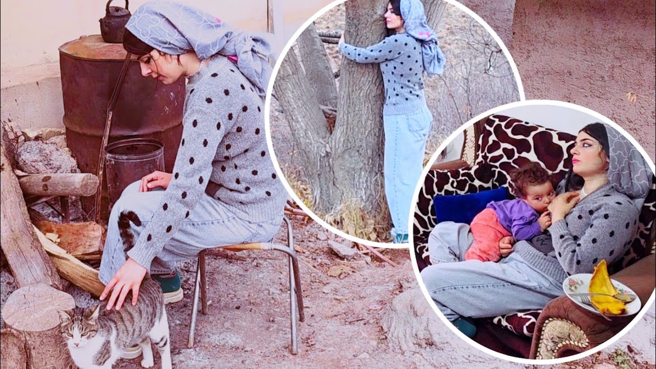 A Autumn Day in the Village: Peace, Playing with Cats, and the Beauty of Nature. 