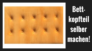 Diy Kopfteil Für Ein Palettenbett. Gepolstertes Bettkopfteil Selber Machen.