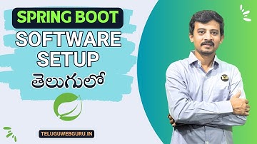 Software setup for Spring Boot Projects | Telugu Web Guru