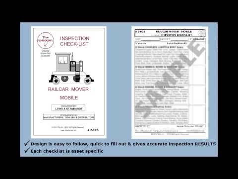 rail car mover mobile inspection checklist 2 022 the daily report sheet