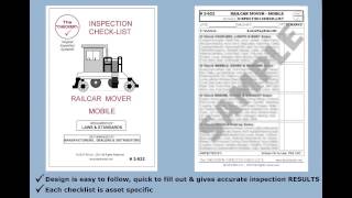Details Rail Car Mover Mobile Inspection Checklist  #2-022 The Checker News