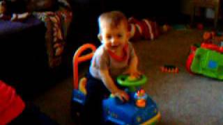 20060102 Caseymon-On Pooh Cart