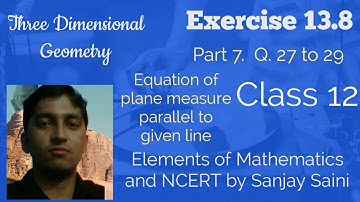 [PDF] Three Dimensional Geometry | Exercise 13.8 | Class 12 | Q.27 to 29 | Elements Maths & NCERT