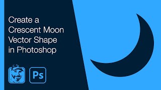 Create a Crescent Moon Vector Shape in Photoshop