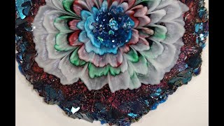 PPA 3D Bloom Collab..white, red, blue and green.  #epoxy #resin #resinart