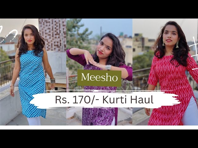 Meesho Kurtis Haul, Starts Rs.200/