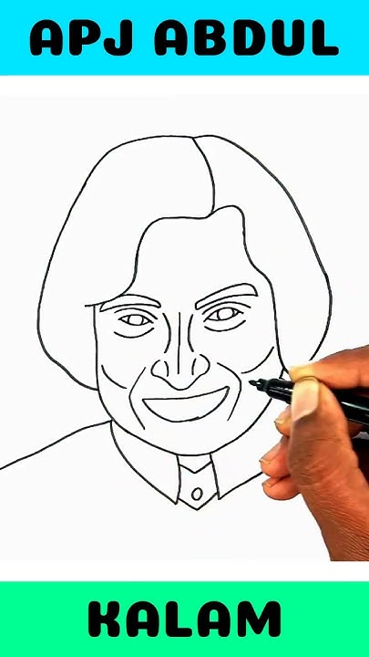 Easy APJ Abdul kalam drawing - #shorts #apj #apjabdulkalam #abdulkalam ...