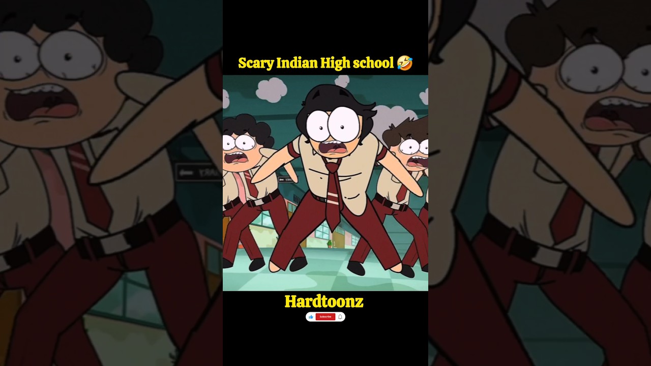 Scary Indian High school 🤣 | Hardtoonz #shorts #animation #viralvideo #shortsfeed #funnyvideo #funny