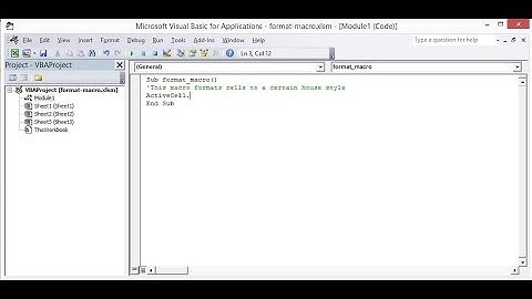 Setting the properties of Excel VBA objects