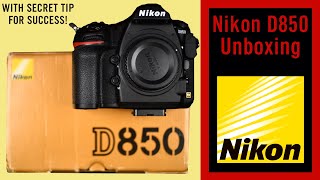 📷 Nikon D850 📸 Unboxing 📦 with SECRET tip for success 🙌🏻 using your DSLR or mirrorless camera body 🔋