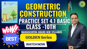 Geometric Constructions Class 10th Maharashtra Board New Syllabus Part 1