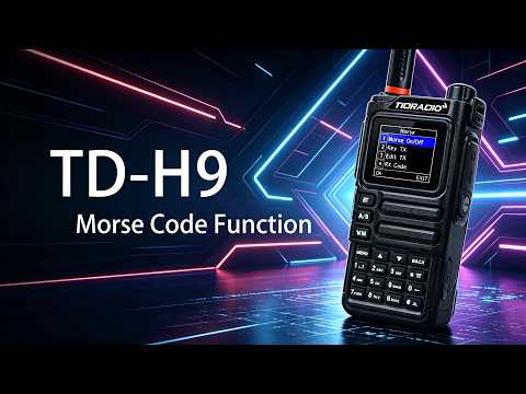 How to Use Morse Code on the TD-H9 Radio#tidradio  #ham  #morsecode
