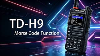 How to Use Morse Code on the TD-H9 Radio#tidradio #ham #morsecode