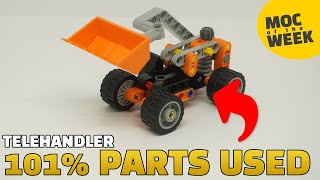 LEGO® Technic Telehandler | MOC by @A_Dilophosaurus | Speed Build | 30710 Alternate