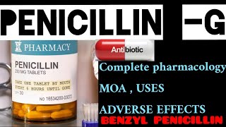 #Pharmacologylecture  PENICILLIN -G / Beta-Lactam Antibiotics / Pharmacology of Benzyl penicillin